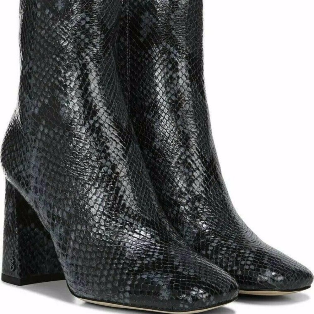 Sam Edelman Python Print Leather Booties,8 M,New,… - image 4